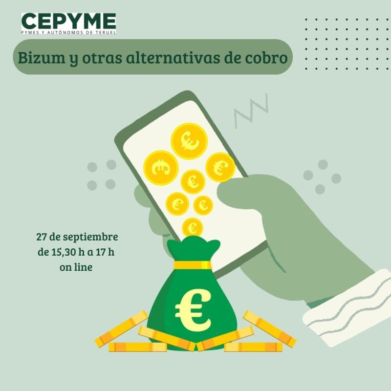 Cepyme Teruel organiza el curso Bizum y otras alternativas de ocio