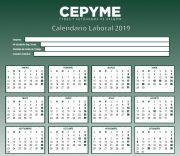 Calendario laboral 2019: Descargable