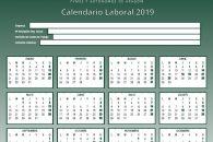 Calendario laboral 2019: Descargable