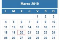 Calendario Contribuyente. MARZO 2019