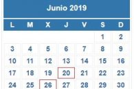 Calendario Contribuyente. JUNIO 2019