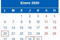Calendario Contribuyente. ENERO 2020