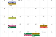 Calendario contribuyente. Julio 2025