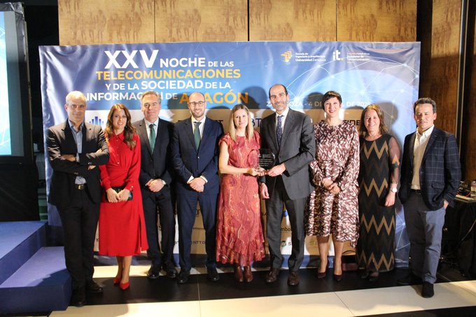 Aragón EDIH recibe el Premio especial de la Noche de las Telecomunicaciones
