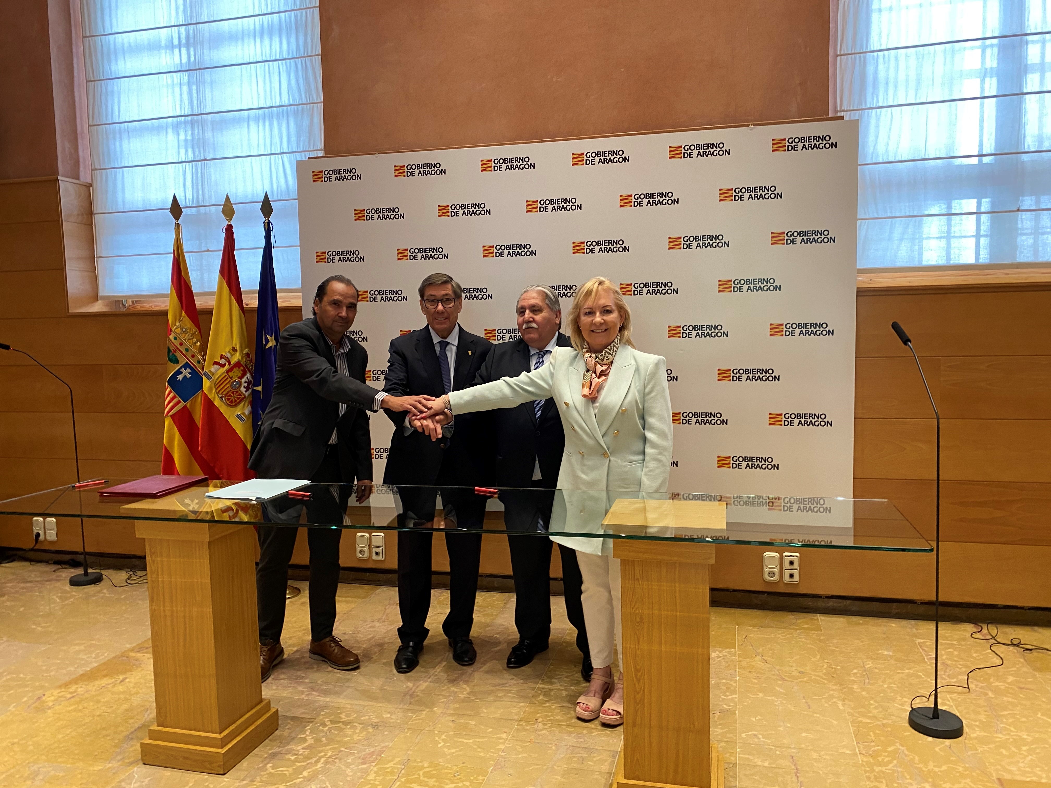 Gobierno de Aragón, CEPYME Aragón, CEOE Aragón y las Cámaras de Comercio firman un acuerdo para fomentar el diseño en el tejido empresarial
