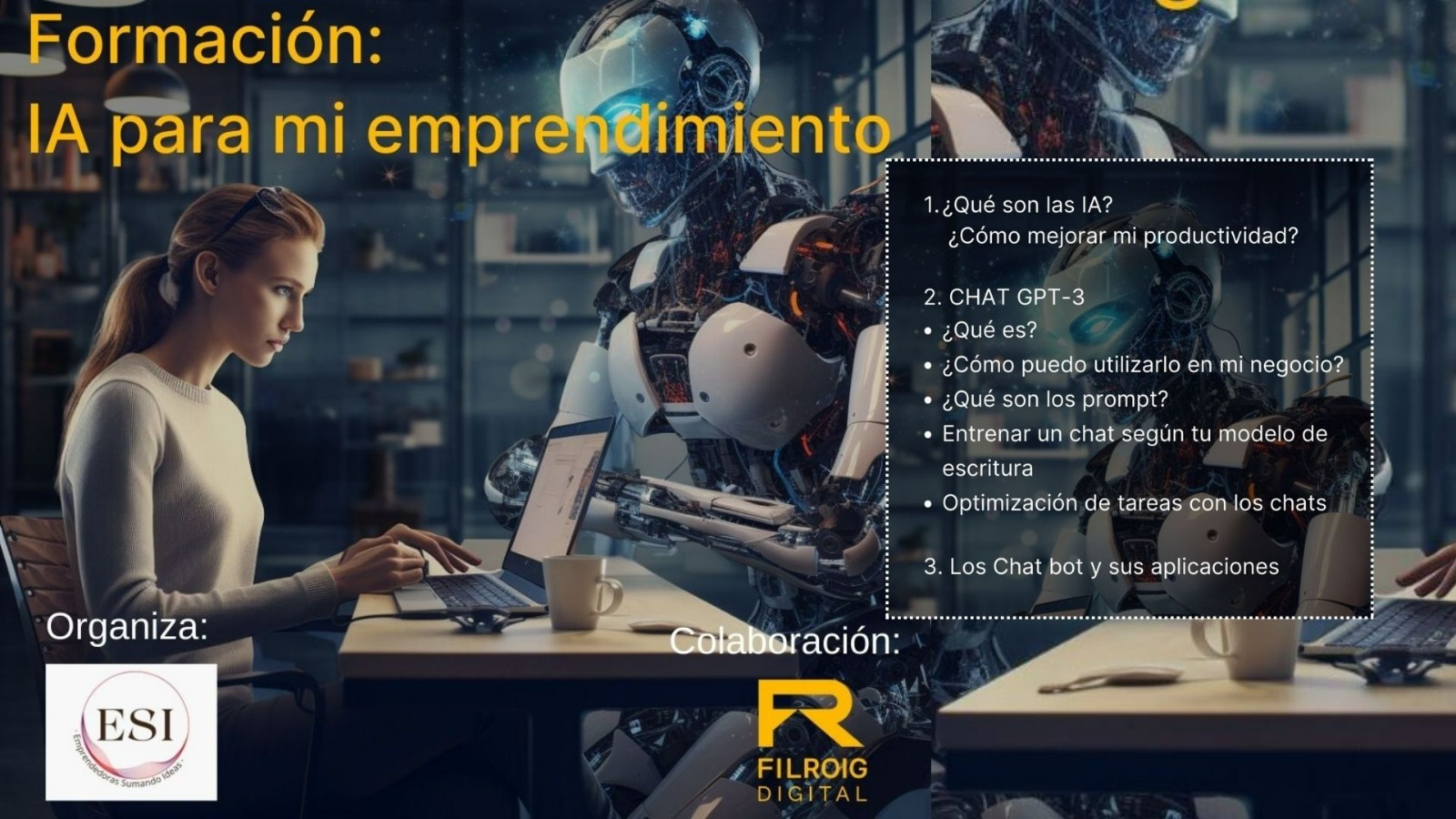La Asociación Emprendedoras Santa Isabel organiza un curso para aplicar la inteligencia artificial en el desarrollo de una idea de negocio.