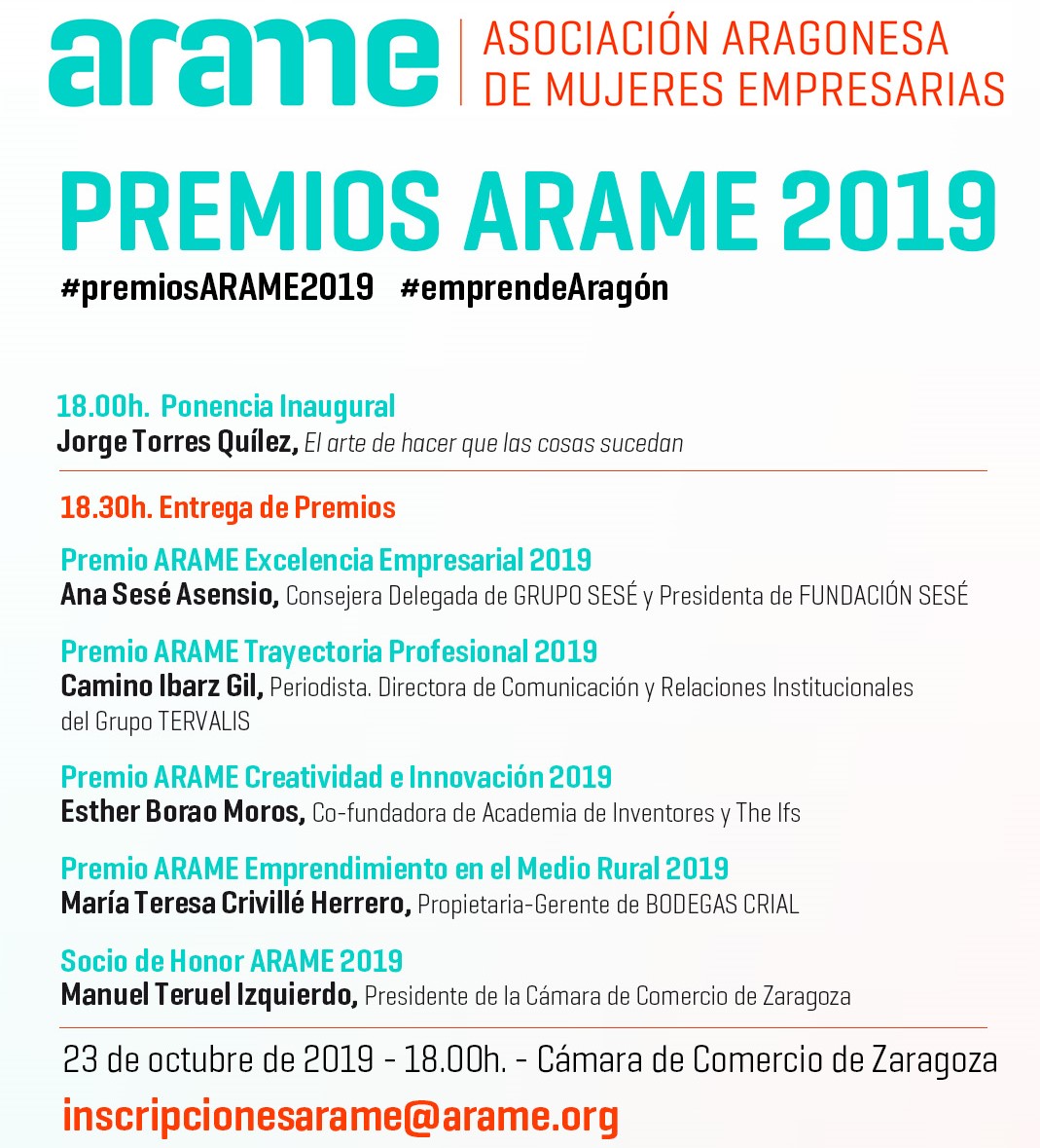 XX Edición de los Premios ARAME