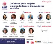 Se convocan 20 becas para mujeres emprendedoras e innovadoras sociales