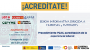 Sesión informativa sobre el PEAC en Alcañiz