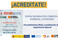 Sesión informativa sobre el PEAC en Alcañiz