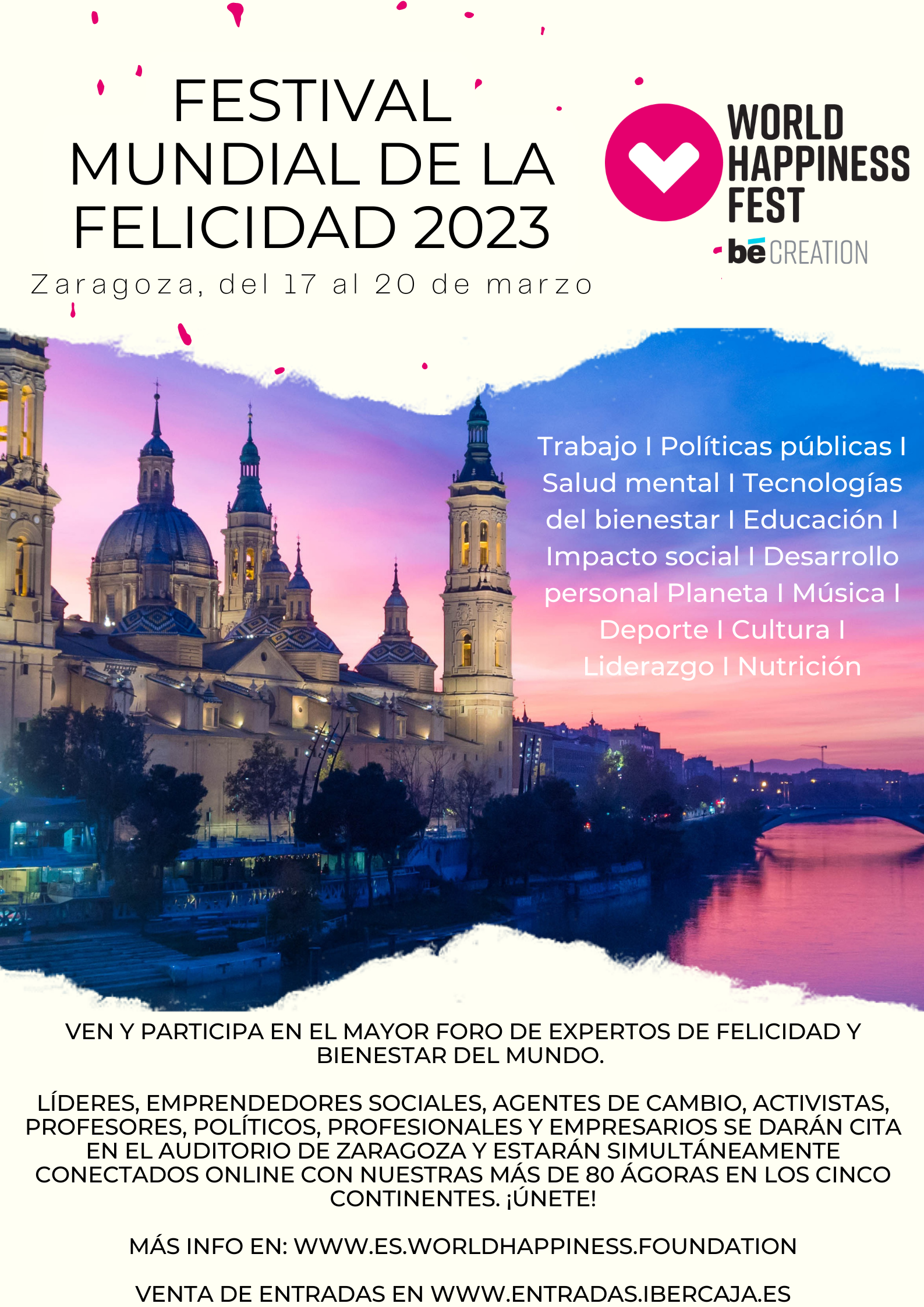 Zaragoza acogerá el Festival Mundial de la Felicidad