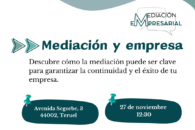 ¿Sabes que la mediación puede garantizar la continuidad de tu empresa? No te pierdas nuestra jornada en Teruel