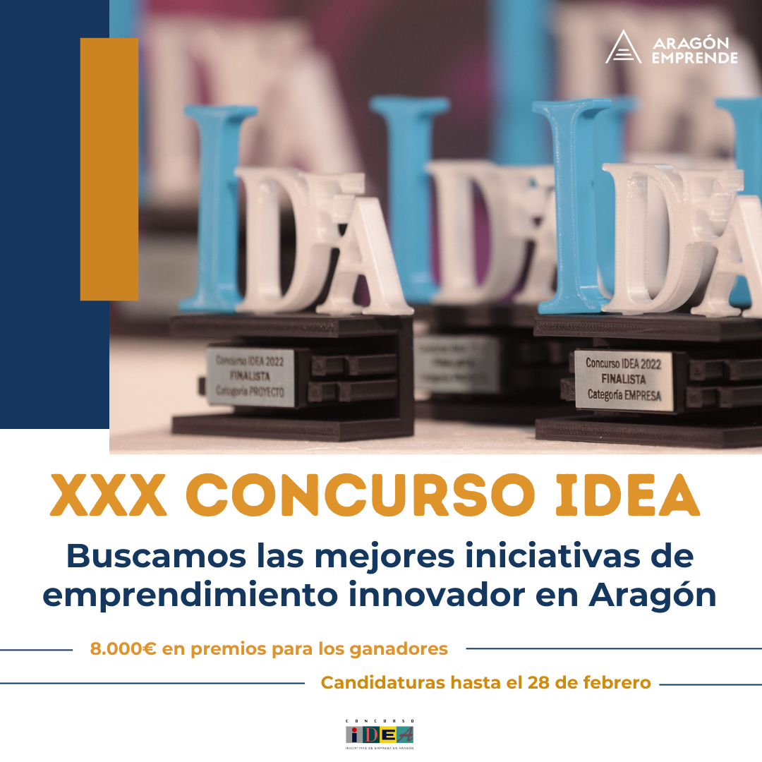 Presenta tu candidatura al XXX Concurso IDEA CEPYME Aragón 