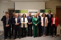 El presidente de CEPYME, Gerardo Cuerva, reivindica las ayudas al funcionamiento y el papel de las pymes en su visita a Teruel