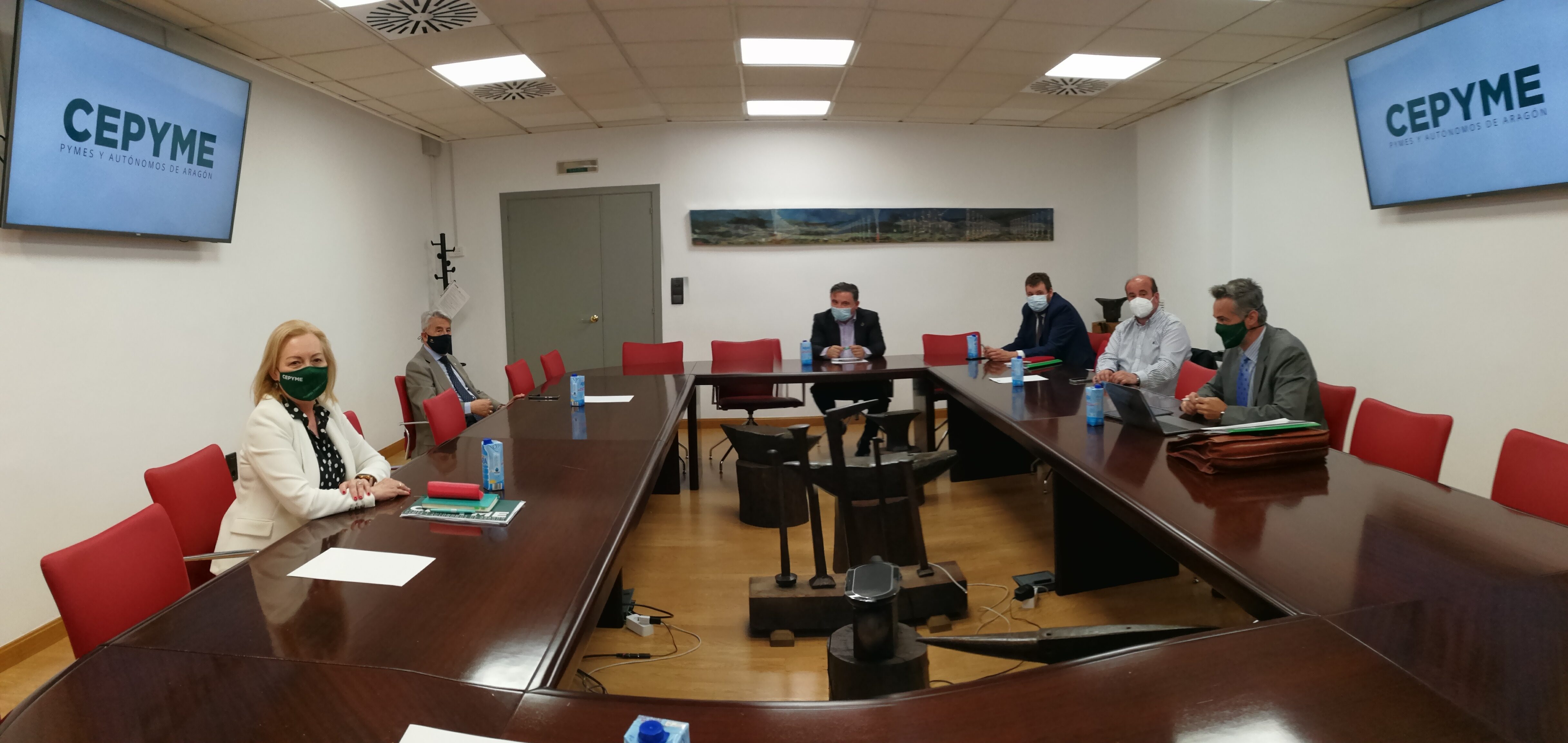 Las organizaciones empresariales turolenses trasladan a CEPYME Aragón las oportunidades que las ayudas de funcionamiento ofrecerán a las pequeñas y medianas empresas aragonesas