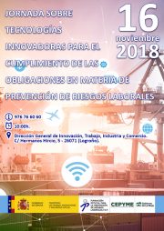 Jornada en La Rioja sobre tecnologías innovadoras para el cumplimiento de las obligaciones en materia de prevención de riesgos laborales