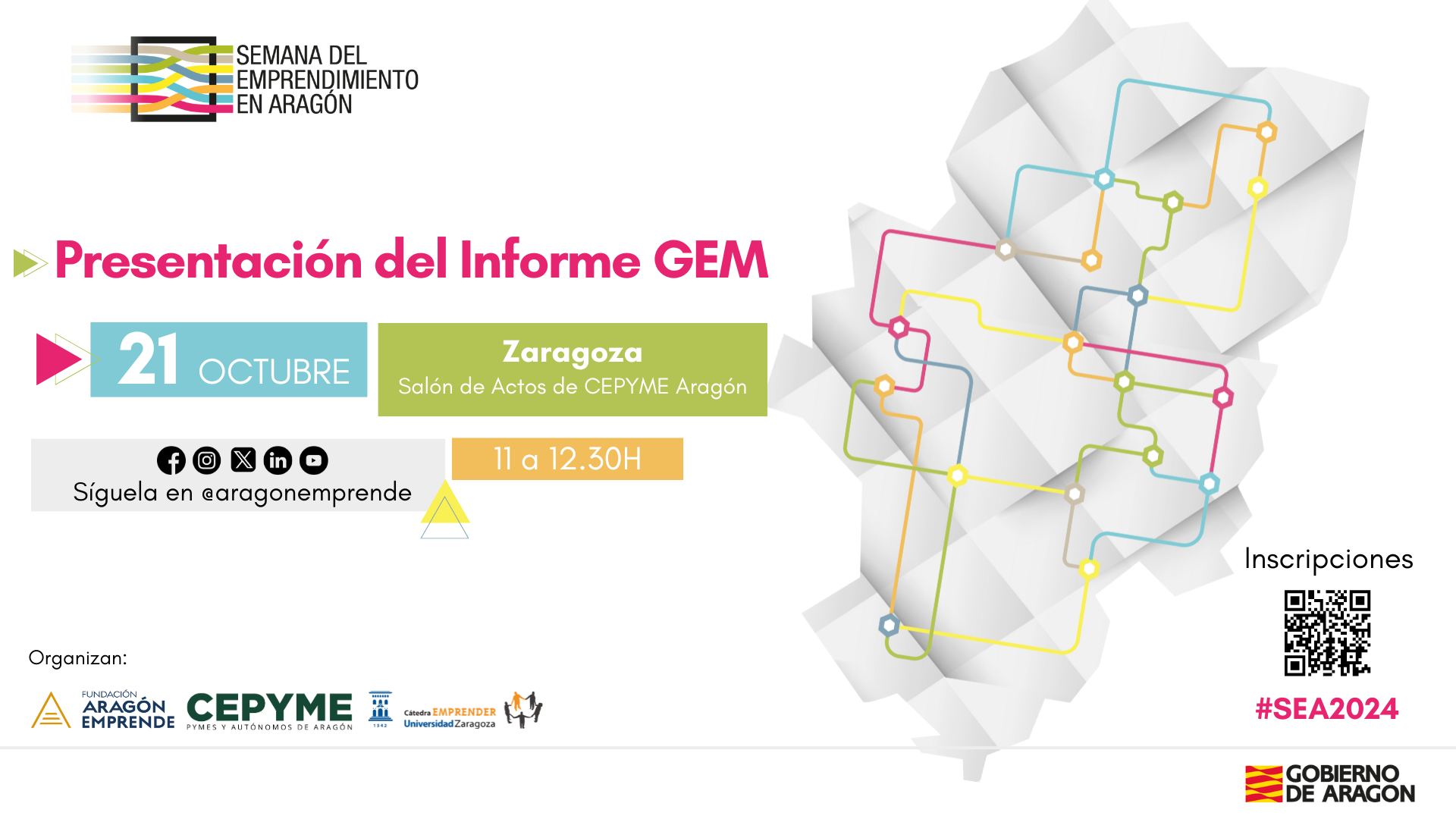 ¿Cómo está la actividad emprendedora en Aragón? No te pierdas la presentación del informe GEM