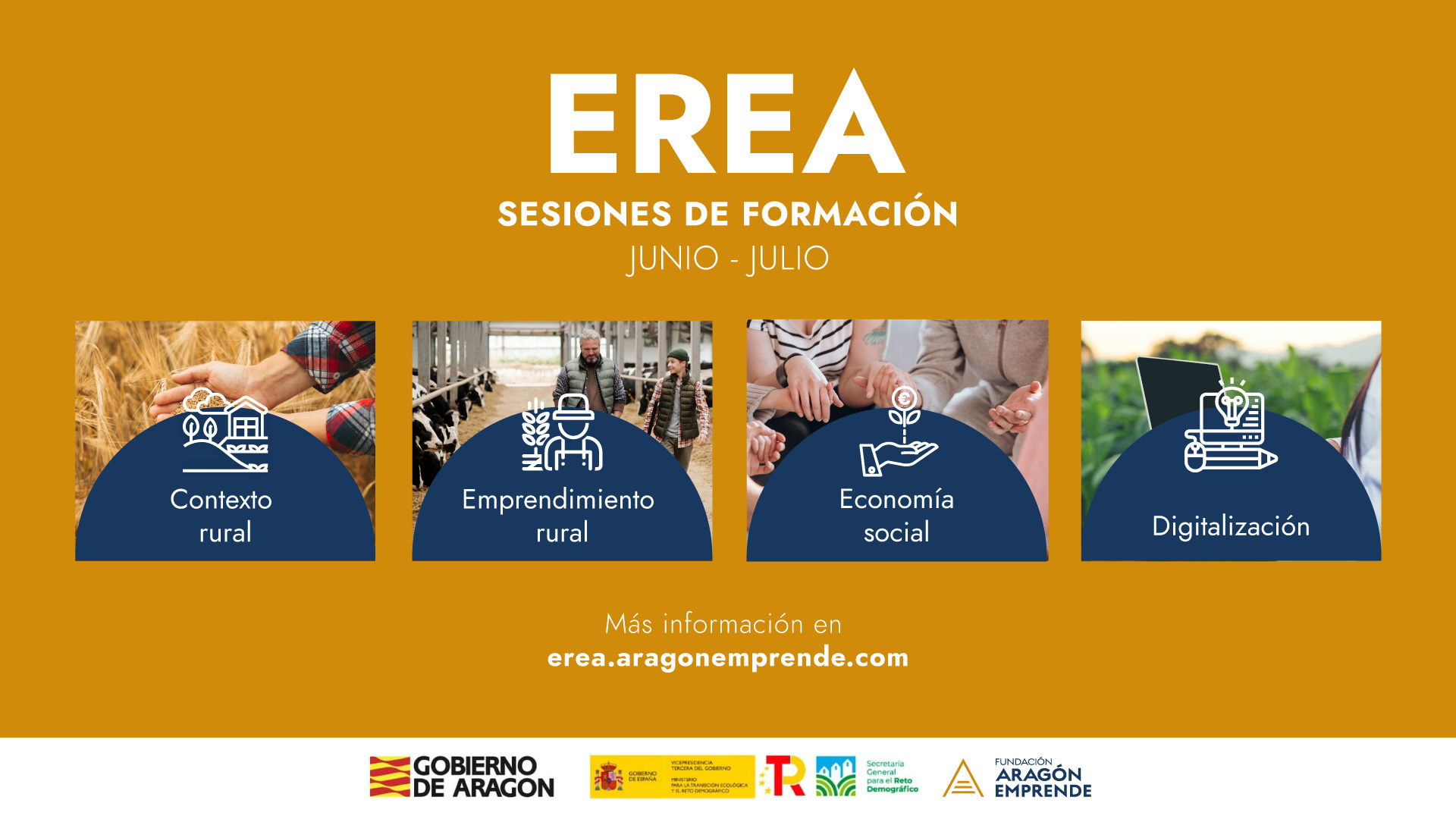 Participa en el Programa #EREA y disfruta de un total de 15 sesiones de formación y webinars durante los meses de junio y julio