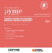 No te pierdas el acto de CEPYME Aragón para la 1ª semana de la PYME