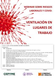 Webinar PRL y COVID: Ventilación en lugares de trabajo