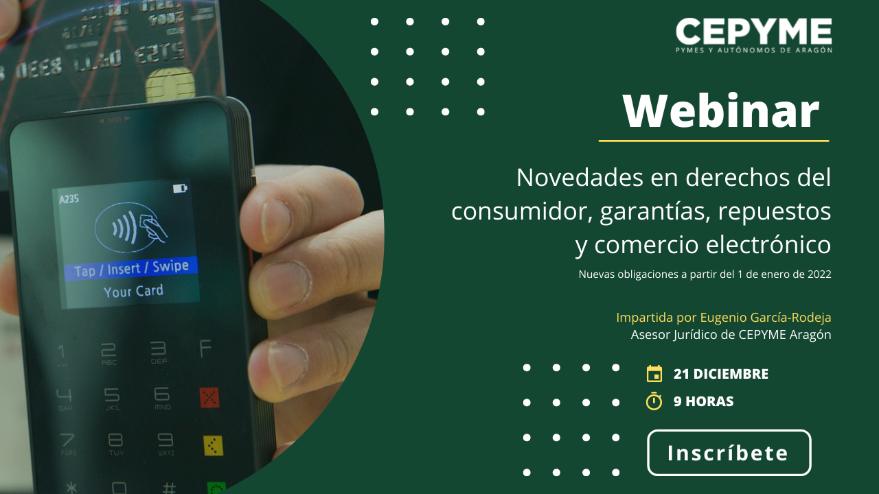 Webinar: Novedades en derechos del consumidor, garantías, repuestos y comercio electrónico