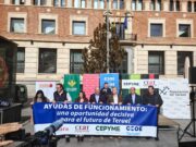 Las Organizaciones Empresariales turolenses salen a la calle para exigir que se incrementen las ayudas de funcionamiento