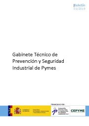 G.T. Prevención y Seguridad Industrial de PYMES (Boletín 01/2019)