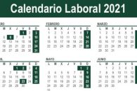 Calendario laboral 2021 descargable