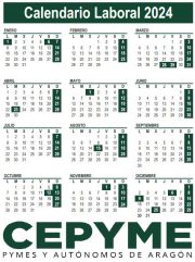 Calendario laboral 2024: Descargable