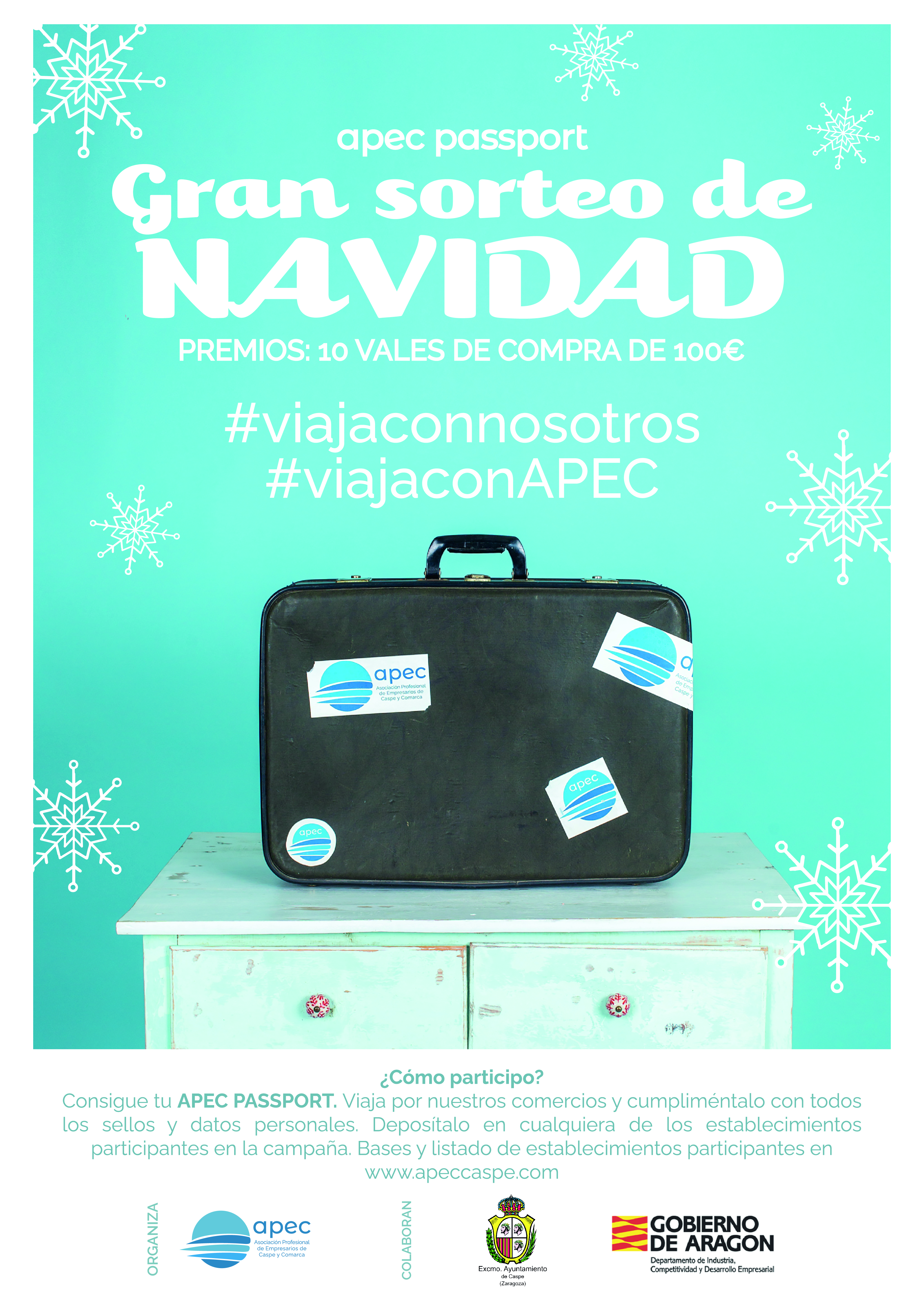 La Asociación Profesional de Empresarios y Comerciantes de Caspe y Comarca lanza una campaña de Navidad para posicionar a los establecimientos del territorio como la primera opción de compra