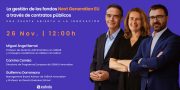 Webinar : «La gestión de los fondos Next Generation EU a través de contrato público», organizado por Zabala