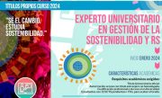 Ya puedes matricularte en el Título de Experto en Gestión de la Sostenibilidad y Responsabilidad Social