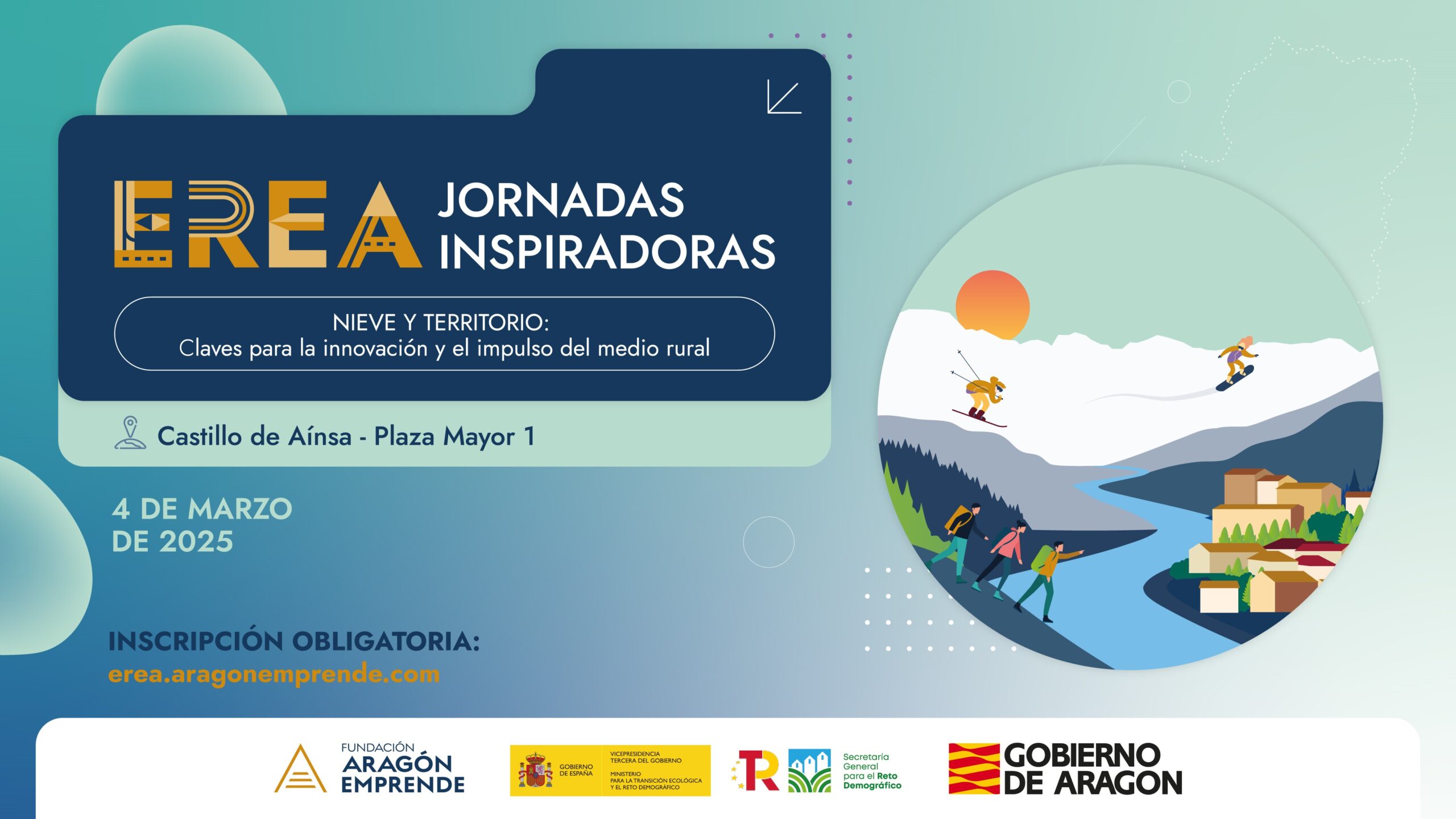 No te pierdas la última jornada inspiradora del Programa EREA sobre nieve y territorio