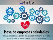 No te pierdas la Mesa de empresas saludables que organiza AIRBE