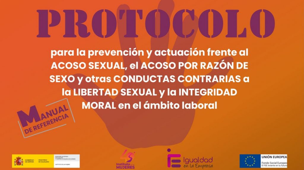 El Instituto de las Mujeres ha publicado el Manual de referencia para elaborar el “Protocolo para la prevención y actuación frente al acoso sexual”
