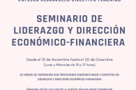 Seminario de Liderazgo Femenino y Dirección Económico-Financiera de la Empresa